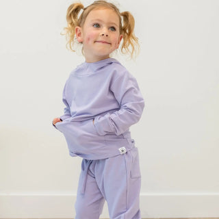 Orchid Petal French Terry Hooded Jogger Set