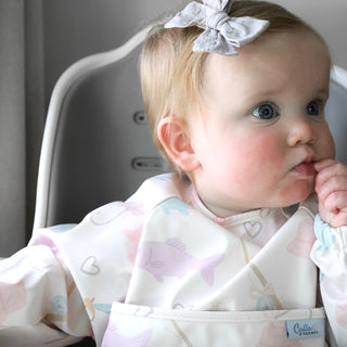 The Grayson Long Sleeve Bib - Lakeside Blooms