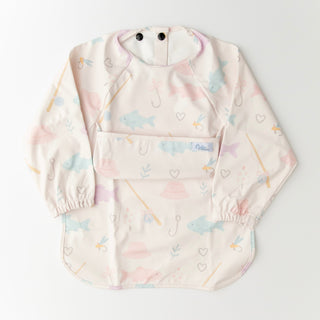 The Grayson Long Sleeve Bib - Lakeside Blooms