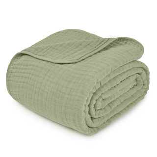 Adult Muslin Blanket by Comfy Cubs in Sage