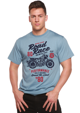 Road Race Motorcycles Spun Bamboo® Men's Bamboo Viscose/Organic Cotton Short Sleeve Graphic T-Shirt