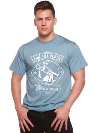 Ride Till Death Spun Bamboo® Men's Bamboo Viscose/Organic Cotton Short Sleeve Graphic T-Shirt