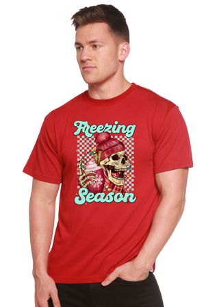 Freezing Season Unisex Bamboo Viscose/Organic Cotton Short Sleeve Graphic T-Shirt