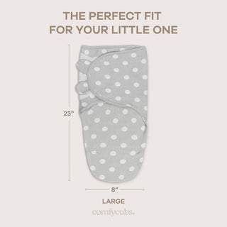 Easy Swaddle Blankets in Grey, Pack of 3