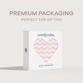 Easy Swaddle Blankets - Pink Chevron, Pack of 1