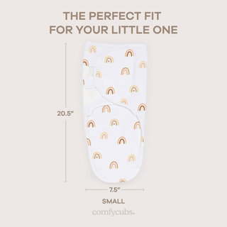Easy Swaddle Blankets in Rainbow Bohemian, Pack of 3