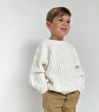 Baby Chunky Knit Braided Sweater | Pastels