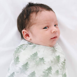 Knit Swaddle Blanket - Evergreen