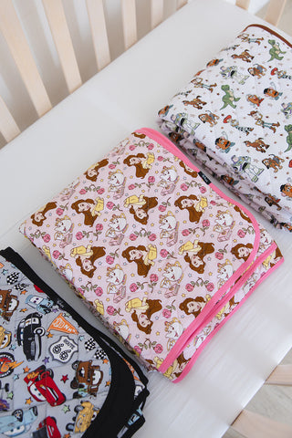 Provincial Petals - Quilted Blanket