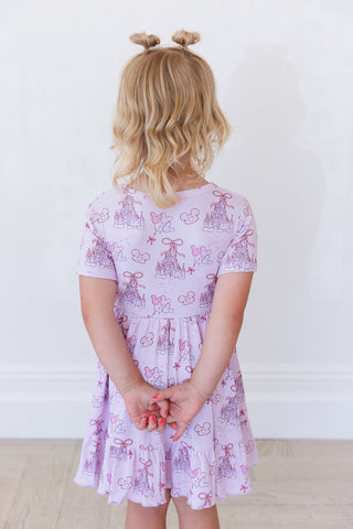 Coquette Castles (ribbed) - Ruffle Dress