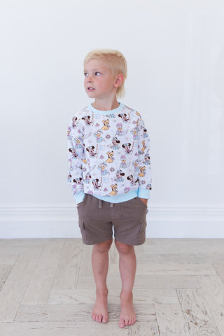 (BLUE) Adventure Ahoy - Define Terry Sweatshirt