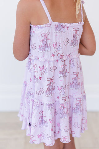 Coquette Castles (ribbed) - Tiered Dress