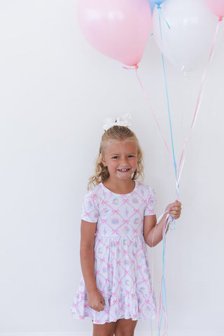 (PINK) Birthday - Ruffle Dress
