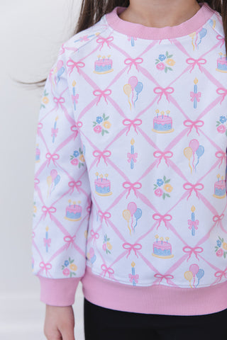 (PINK) Birthday - Define Terry Sweatshirt