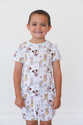 (BLUE) Adventure Ahoy - Pocket Short Set