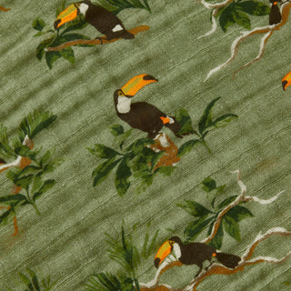 Toucan Organic Hooded Swaddle Blanket