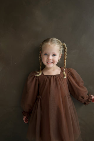 Long Sleeve Tutu Dress | Cocoa