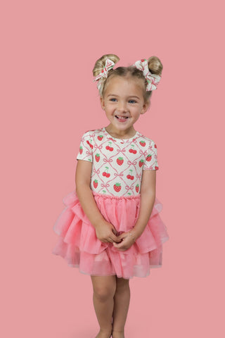 CHERRY BOW BERRY DREAM TUTU DRESS