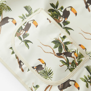 White Toucan Long Sleeve Pocket Bib