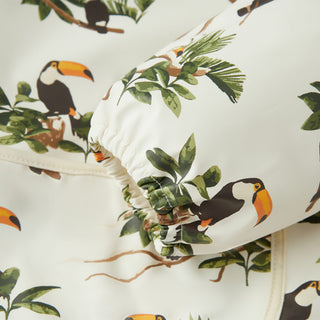 White Toucan Long Sleeve Pocket Bib
