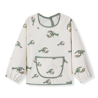 Mint Lobster Long Sleeve Pocket Bib