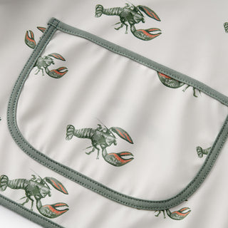 Mint Lobster Long Sleeve Pocket Bib