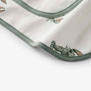 Mint Lobster Long Sleeve Pocket Bib