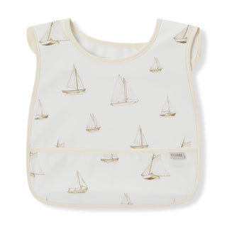Sailboat Melody Sleeveless Pocket Bib