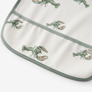 Mint Lobster Sleeveless Pocket Bib