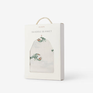 Mint Lobster Bamboo Swaddle