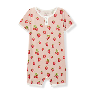 Strawberry Organic Cotton Shortall