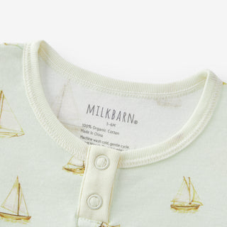 Sailboat Melody Organic Cotton Shortall