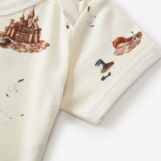 Sandcastle Organic Cotton Short Sleeve One Piece