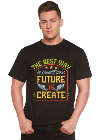 Feture is Create Spun Bamboo® Men's Bamboo Viscose/Organic Cotton Short Sleeve Graphic T-Shirt