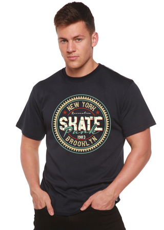 New York Skate Pank Men's Bamboo Viscose/Organic Cotton Short Sleeve Graphic T-Shirt