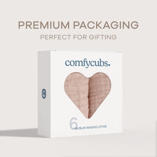 Muslin Washcloths by Comfy Cubs - Blush