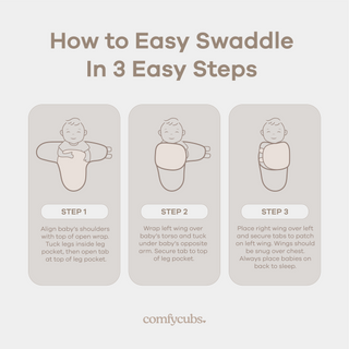 Easy Swaddle Blankets in Grey, Pack of 3
