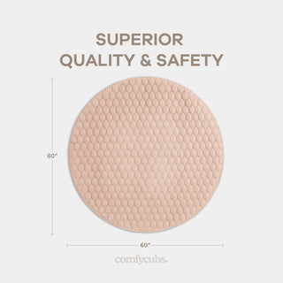 Play Mat with Non-Slip Bottom in Blush