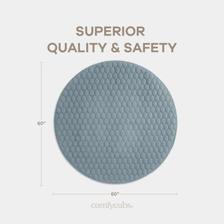 Play Mat with Non-Slip Bottom - Pacific Blue