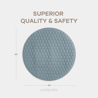 Play Mat with Non-Slip Bottom - Pacific Blue