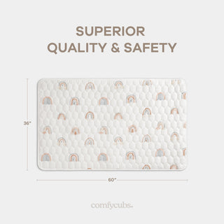 Play Mat with Non-Slip Bottom - Rainbow
