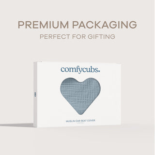Baby Car Seat Cover by Comfy Cubs - Pacific Blue