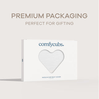Baby Car Seat Cover by Comfy Cubs - White