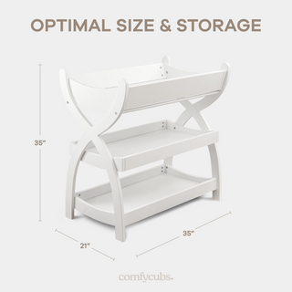 Baby Changing Table by Comfy Cubs - White
