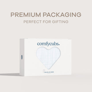 Muslin Bibs by Comfy Cubs - White