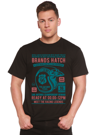 Brands Hatch Men's Bamboo Viscose/Organic Cotton Short Sleeve Graphic T-Shirt