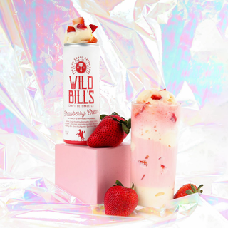 Strawberry Cream  - Premium Cane Sugar Soda can