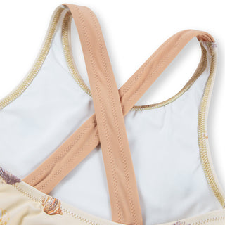 Seashells Ruffle Waist Suspender Swimsuit