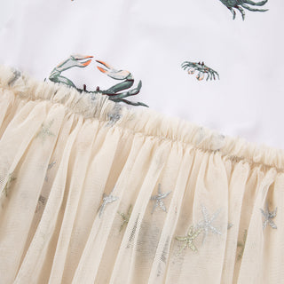 Coastal Crab Ballet Skirt Swimsuit