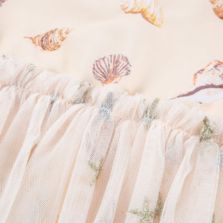 Seashells Ballet Skirt Swimsuit